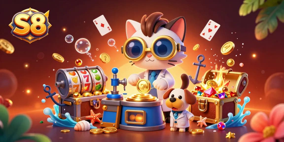 Spin the slots and win with S8 gaming adventures infused with gold and excitement.