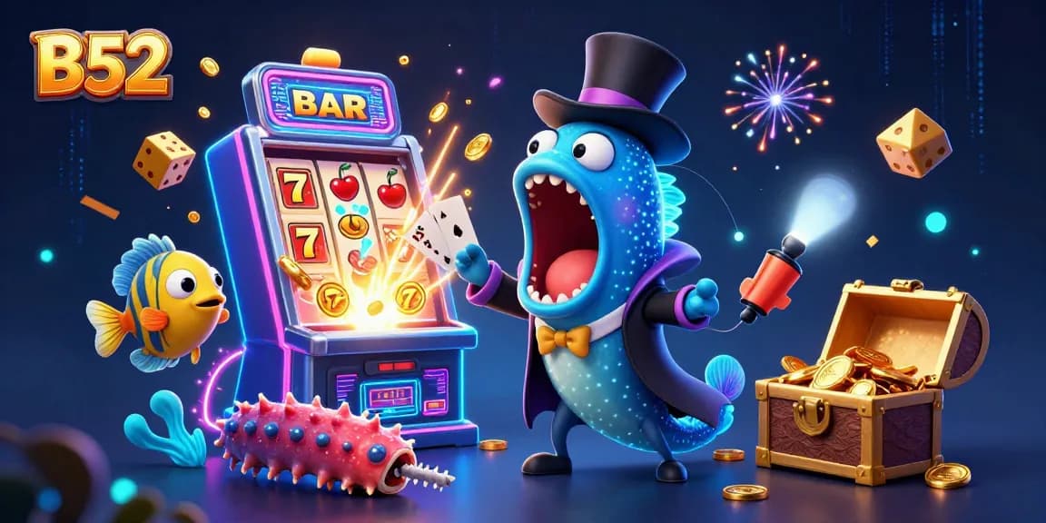 B52 captivates with a thrilling underwater magic show, igniting excitement for players.
