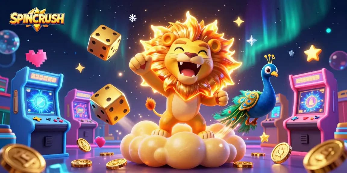 Win big with SPINCRUSH as animated characters engage in an exhilarating casino adventure.