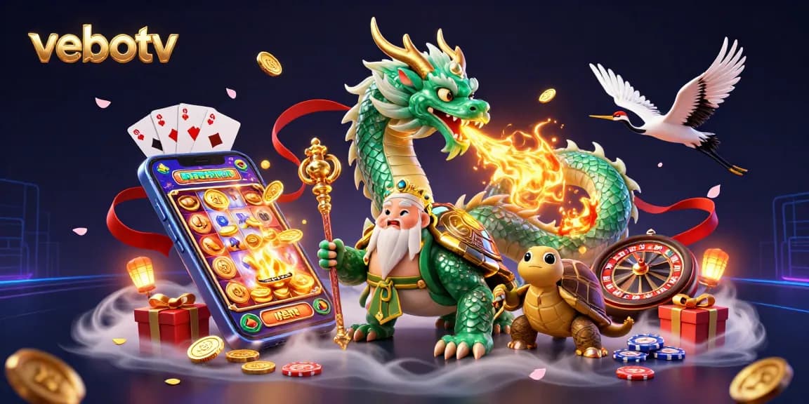 Experience the excitement of vebotv with immersive views of dynamic gaming elements and vibrant characters.