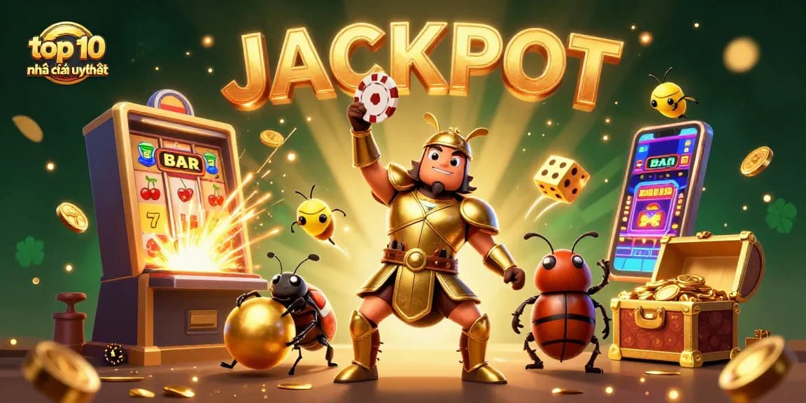 Spin the top 10 nhà cái uy tín jackpot with vibrant 3D casino elements and dynamic characters!