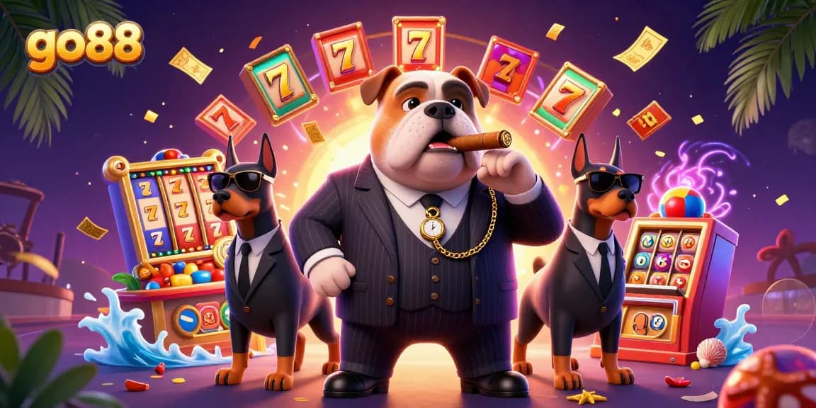 Experience thrilling gameplay at go88 with vibrant slot reels and dynamic casino elements.