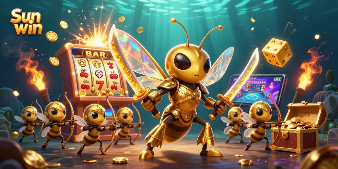 Experience thrilling gameplay with Sun win's vibrant casino features and golden creatures.