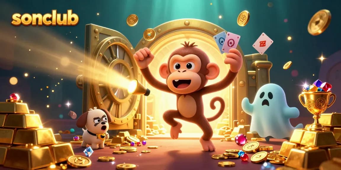 Experience the thrilling fun of sonclub where a mischievous monkey juggles treasures in a haunted casino.
