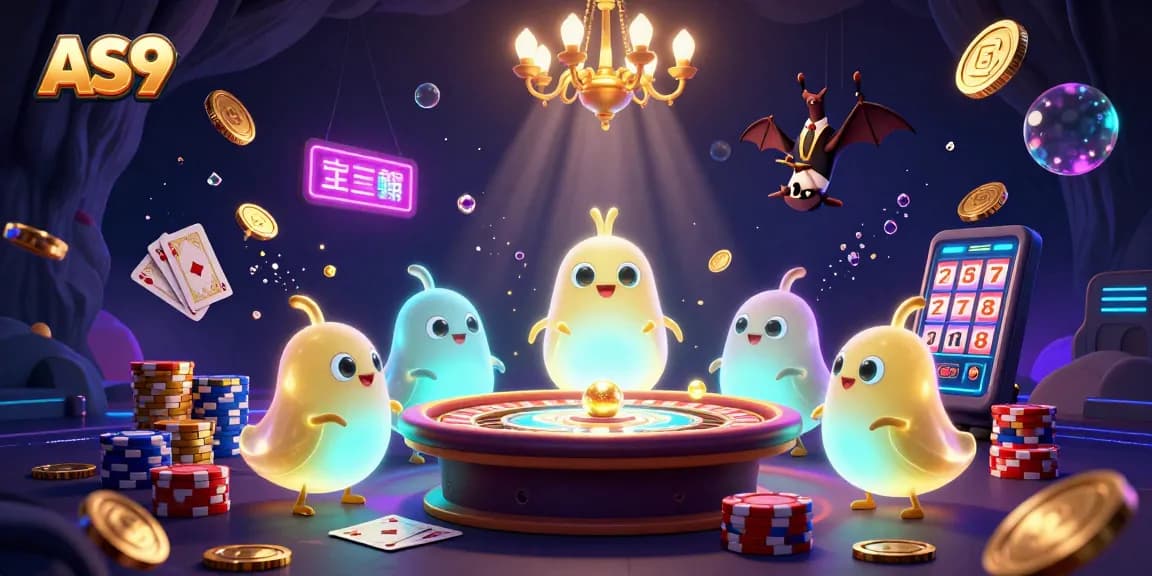 Experience the AS9 casino excitement with glowworms, sparkling gems, and a bat dealer!