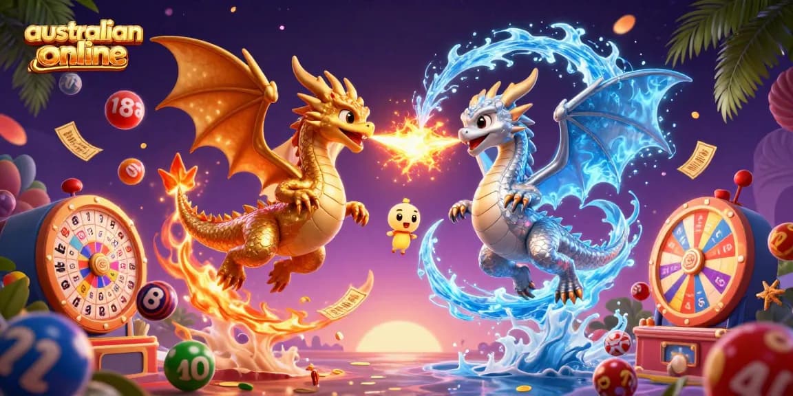 Experience engaging gameplay at australian casino online with animated lottery balls and vibrant casino elements.