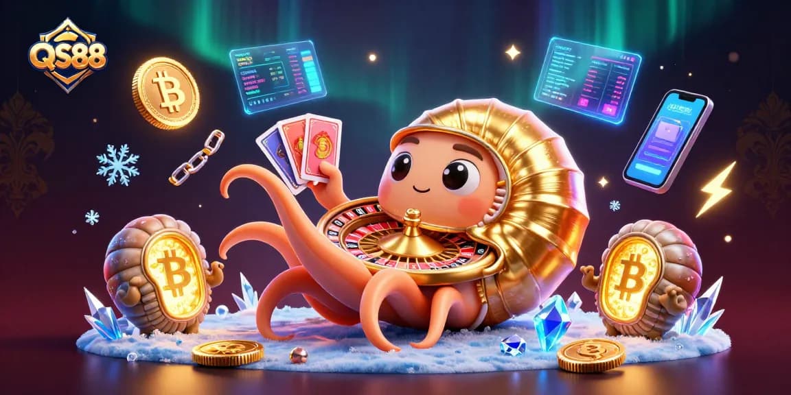 Engage with QS88's vibrant 3D casino scene filled with winning opportunities and thrilling gameplay.