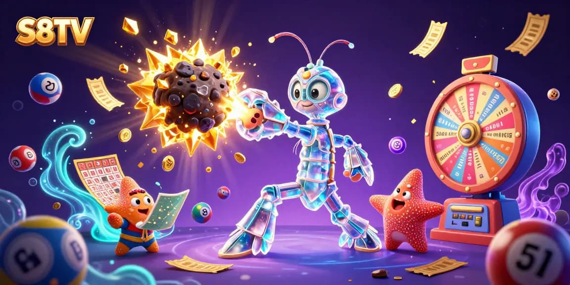 S8TV offers engaging lottery and bingo experiences with vibrant graphics and dynamic elements.