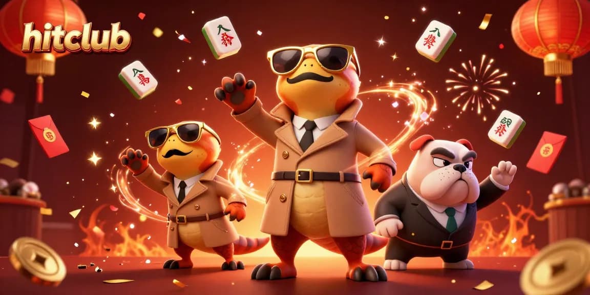 Experience the excitement at Hitclub with vibrant casino elements and lively 3D raptors.