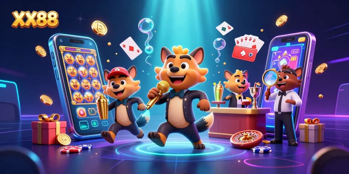 Engage in thrilling slots and games with XX88 at a vibrant comedy casino.