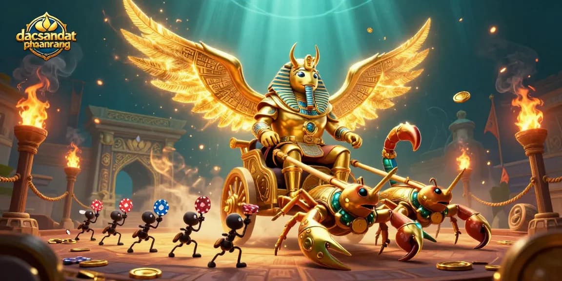 Engage in thrilling betting at dacsandatphanrang with a vibrant 3D casino illustration featuring unique game elements.