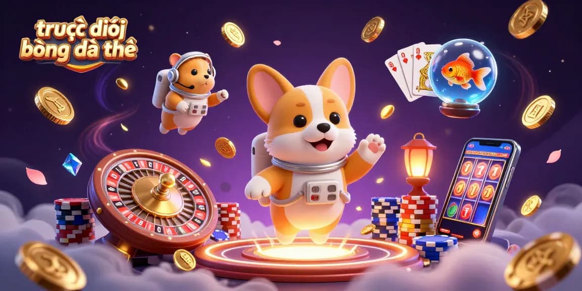 Engage with trực tiếp bóng đá thế giới and experience endless thrills in this vibrant casino illustration.