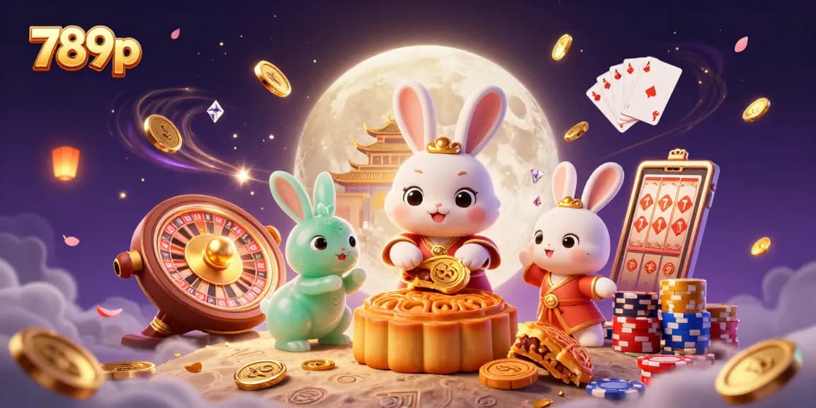 Experience thrilling gaming with 789p as the moon rabbit reveals poker chips from mooncakes.