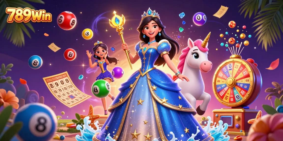 Experience the thrill of 789Win with colorful lottery balls, dynamic prizes, and a magical atmosphere.