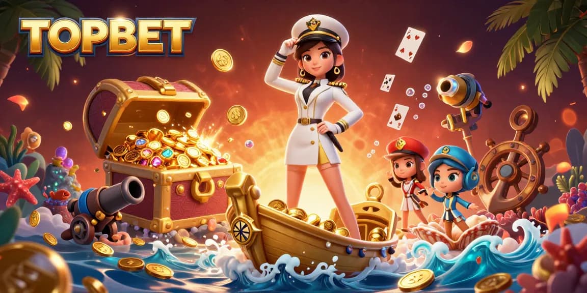 Engage with TOPBET's thrilling gaming experience featuring a stunning 3D illustration.