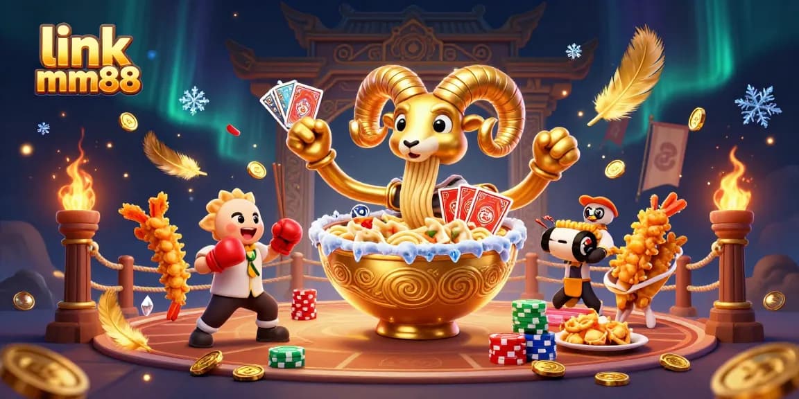 Experience thrilling action at link mm88 with a vibrant 3D casino scene showcasing unique characters and rich gaming elements.