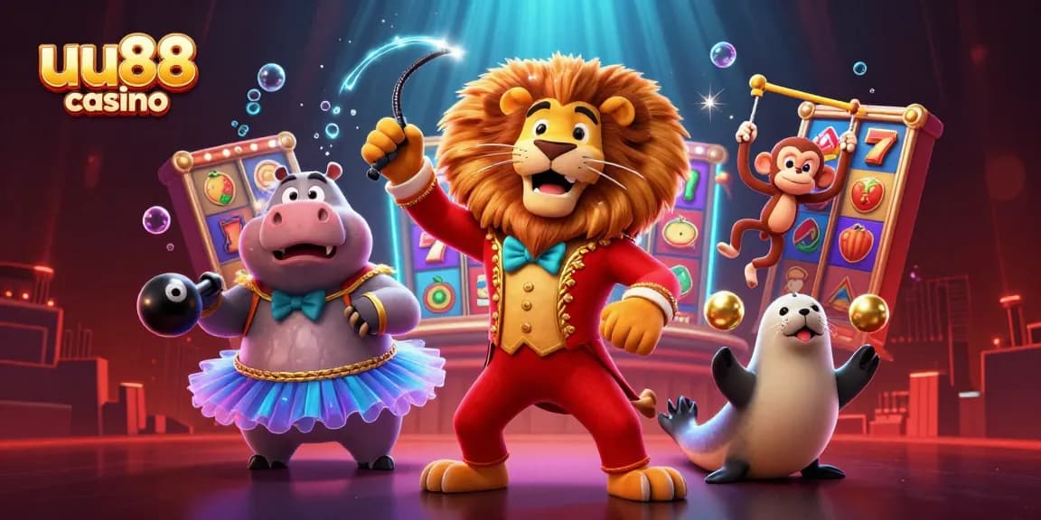 Engage in thrilling gameplay at uu88 casino with vibrant characters and dynamic slot elements.