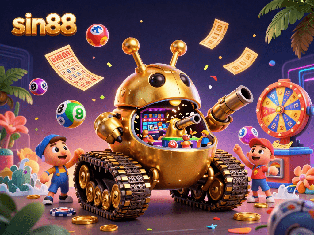 Experience thrilling gameplay at sin88 with dynamic casino elements and vibrant lottery visuals.