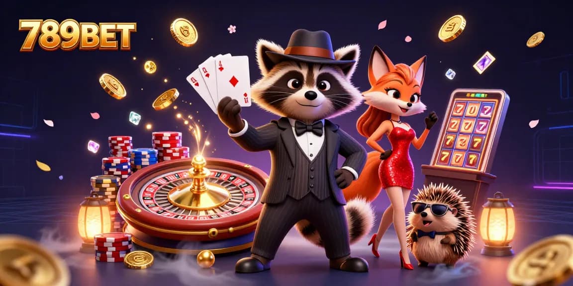 Experience the thrill of casino gaming with 789BET's vibrant characters and dynamic elements.
