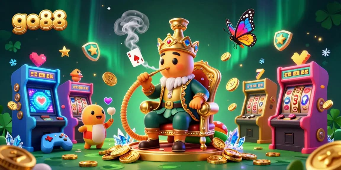 Experience go88 with vibrant casino magic and animated characters in a thrilling 3D scene.