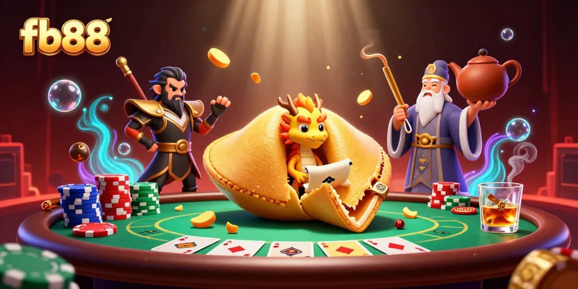 Engage with fb88's thrilling poker scene featuring amazing characters and casino elements.