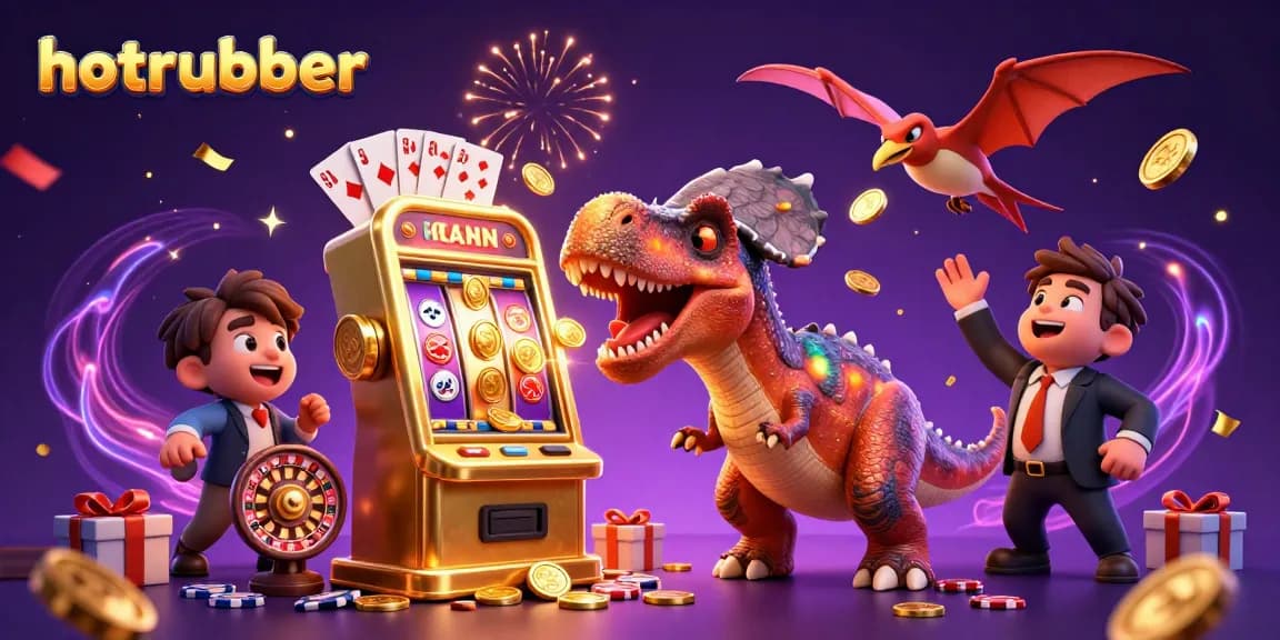 Experience the thrill of hotrubber as a pachycephalosaurus hits a jackpot!