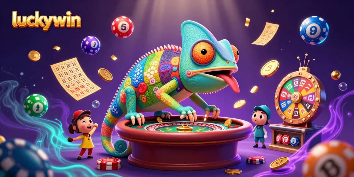 Engage with luckywin casino fun as the chameleon owner dominates a vibrant gaming scene.