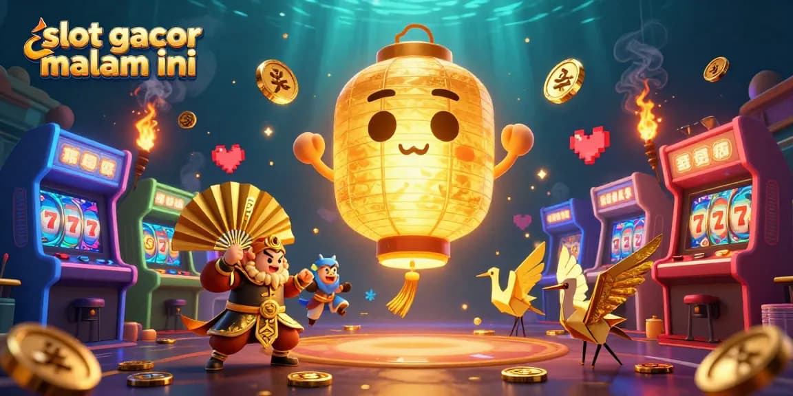 Engage in an exciting gaming experience with slot gacor malam ini featuring vibrant 3D characters and casino elements.