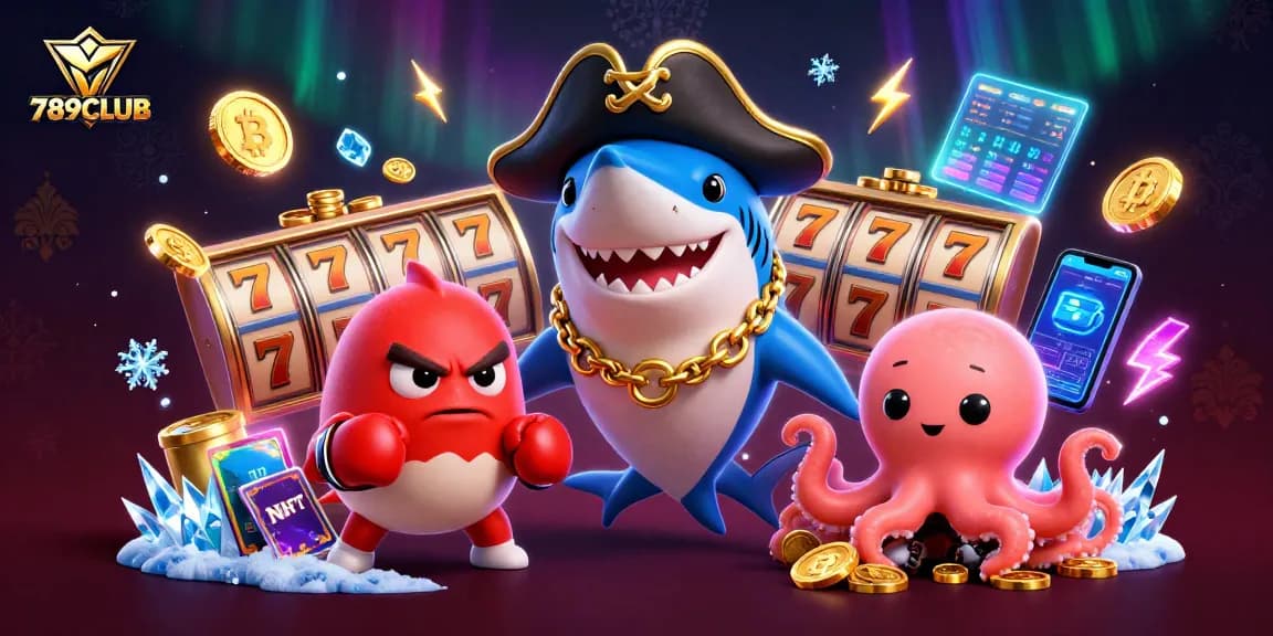 Engage with thrilling 789CLUB gaming featuring vibrant characters and dynamic slot elements.
