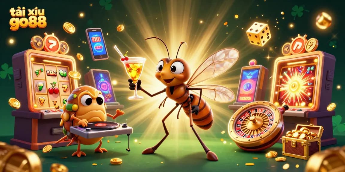 Experience the thrill of tài xỉu go88 with vibrant 3D casino characters and rich gaming elements.