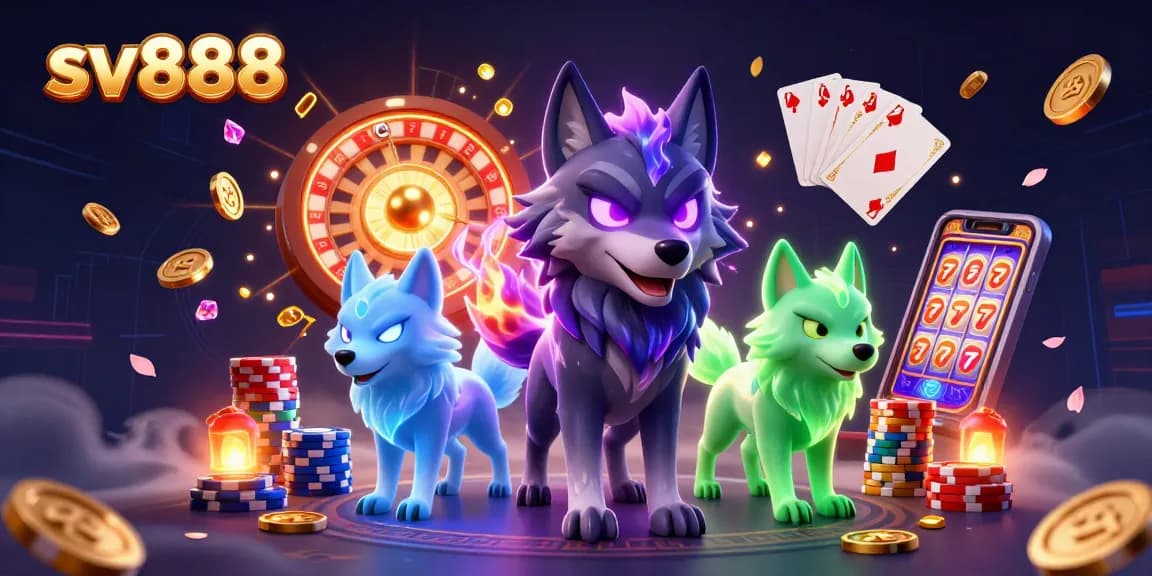 Experience captivating wins with sv888's 3D casino adventure featuring wolves and dynamic gaming elements.