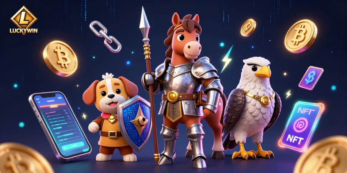 Engage with LUCKYWIN's exhilarating casino experience featuring a knight and fantastical elements.