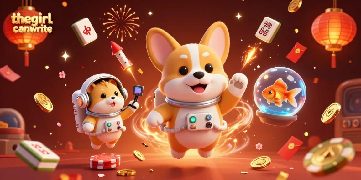 Play exciting games at thegirlcanwrite's space-themed casino featuring unique floating characters.