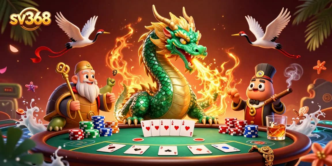 Experience exciting poker action at sv368 with dynamic casino elements and mythical characters.