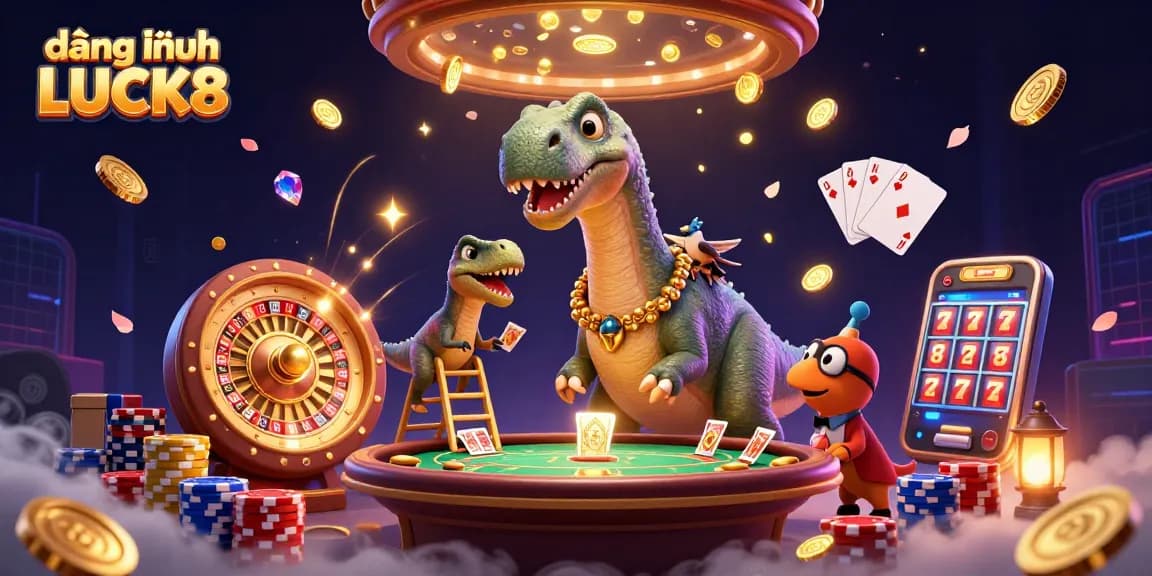Experience đăng nhập LUCK8 with a unique casino adventure featuring dynamic characters and vibrant gaming themes.