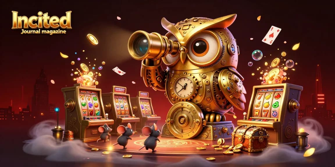 Experience thrilling wins with the Incited Journal magazine at a vibrant casino scene filled with golden opportunities.