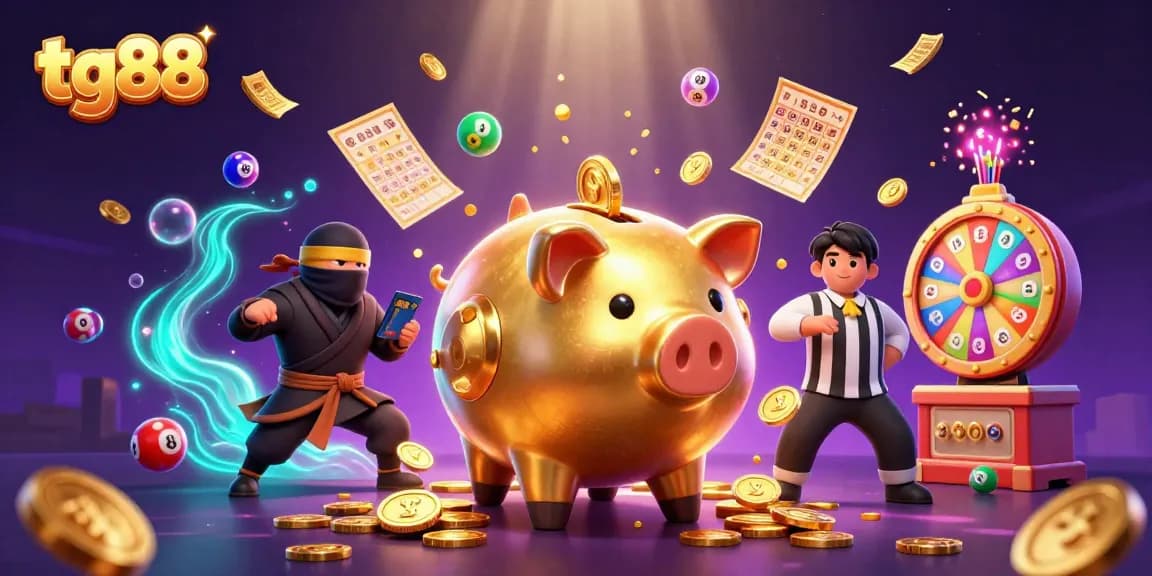 Experience tg88 excitement with a lively casino scene featuring dynamic characters and vibrant game elements.