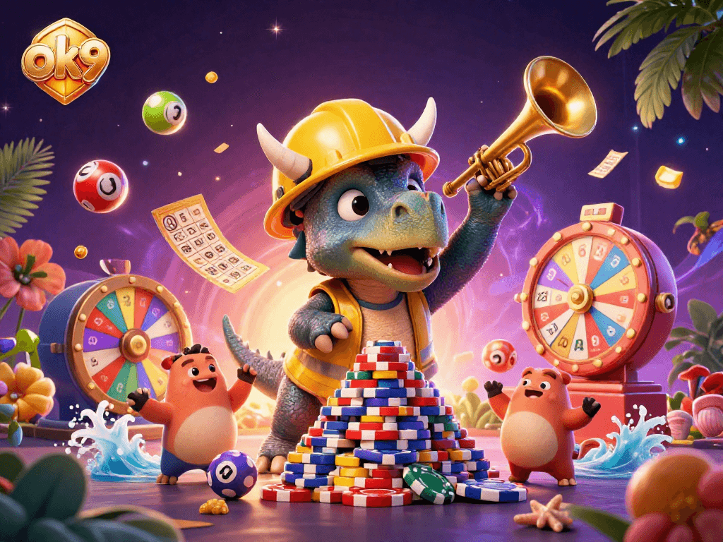 Celebrate winning strategies in ok9 games with colorful luck and fun elements!