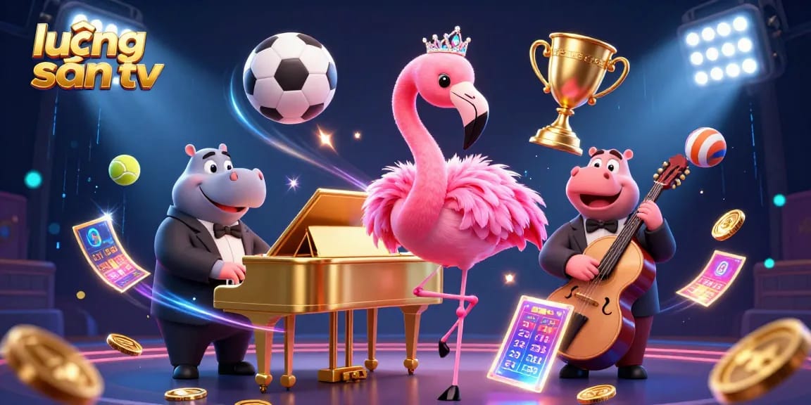 Experience thrilling gameplay with lương sơn tv as flamingos perform live at a vibrant casino setting.