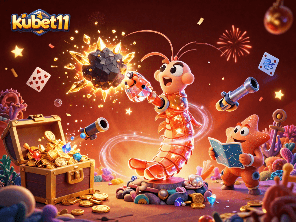 Engage in thrilling gameplay with kubet11 at an explosive casino adventure featuring vivid characters.