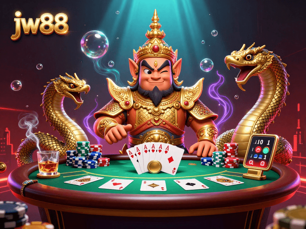 Experience the thrill of jw88 casino with vibrant gaming elements and dynamic characters.