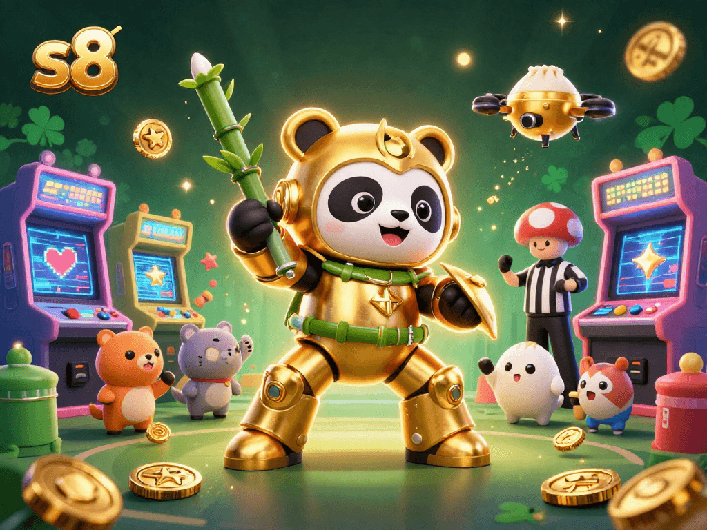 S8 casino engaging games with vibrant characters in a lively arena packed with dynamic visuals.
