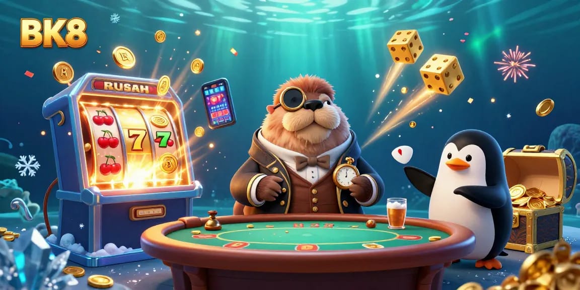 Experience thrilling underwater poker with BK8's vibrant, dynamic characters and casino elements.