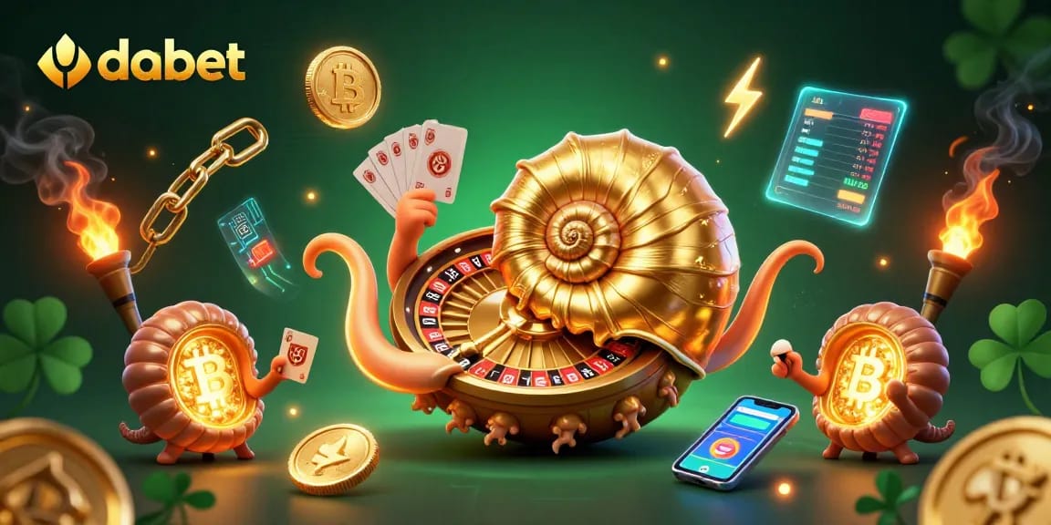 dabet dealers present crypto-themed gameplay with nautilus and ammonite characters