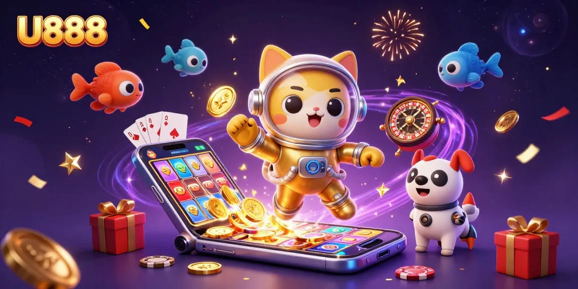 Experience exciting gaming adventures with U888, featuring vibrant slot games and captivating characters.