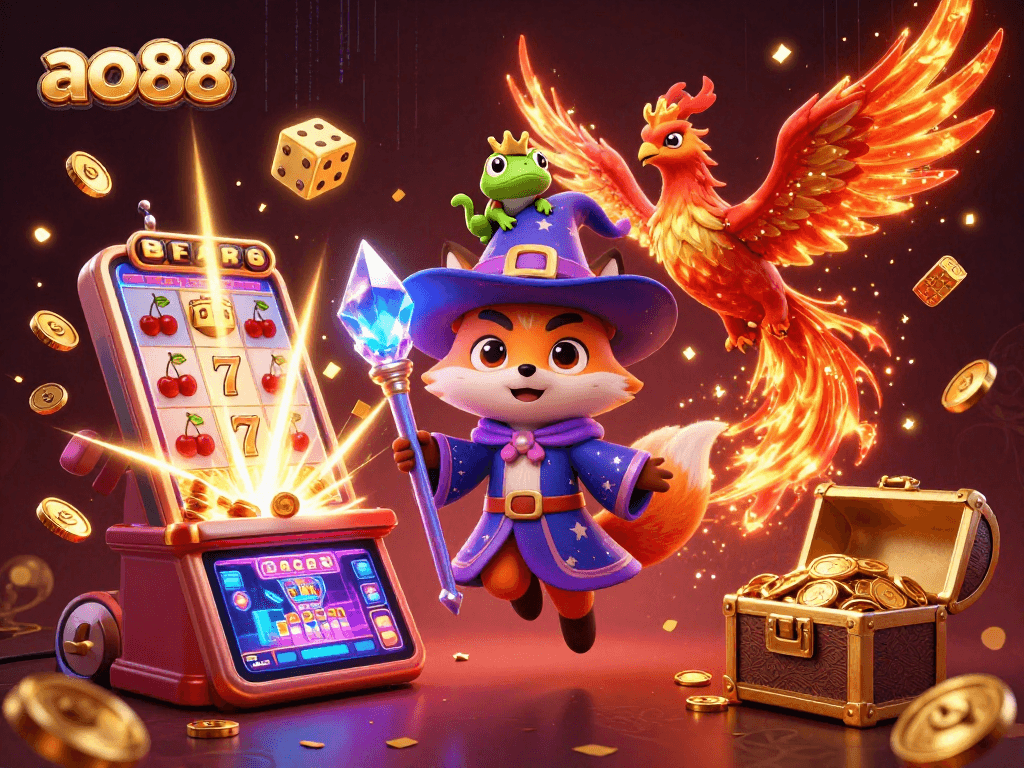 Win big at ao88 with exciting 3D casino themed characters and vibrant game elements.