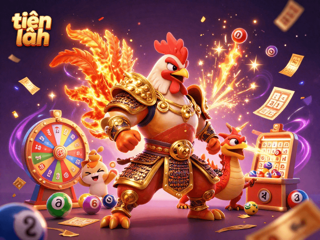 Engage in the thrilling game of tiến lên with vibrant colors and dynamic elements illustrated.