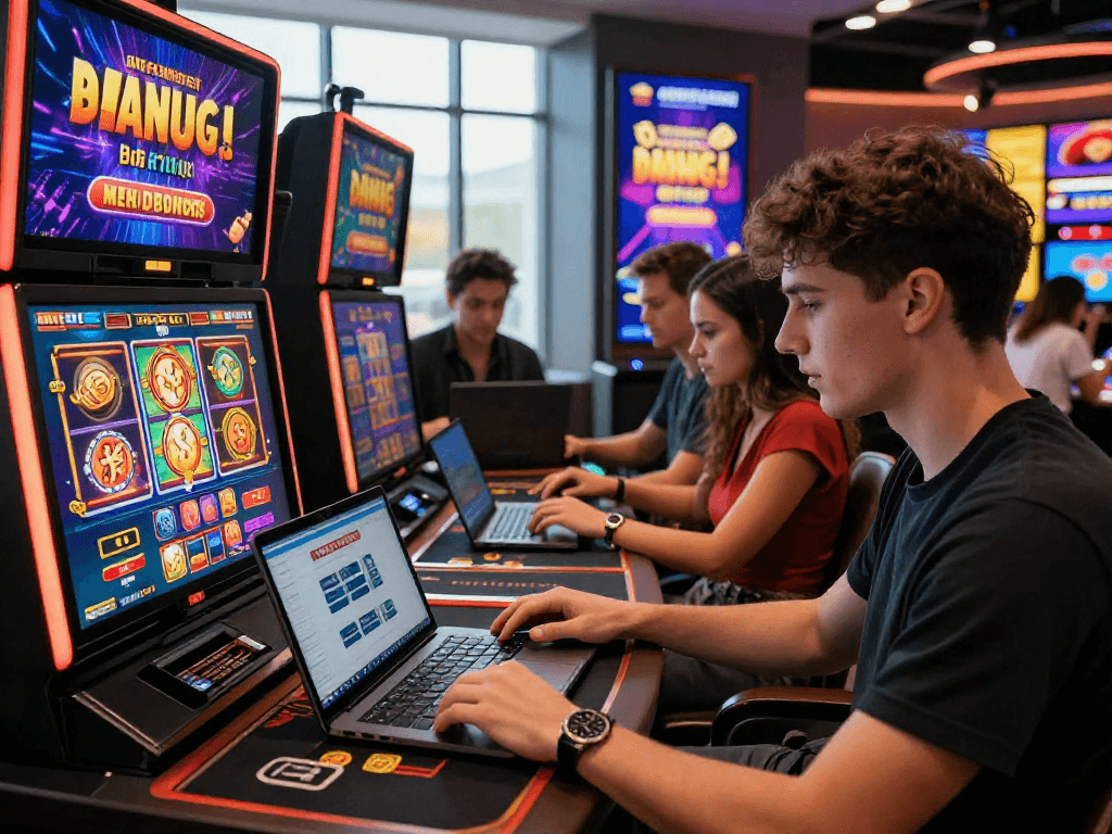 Experience the excitement of non UK casinos at https://cybermentors.org.uk with players engaged in vibrant gaming on modern platforms.