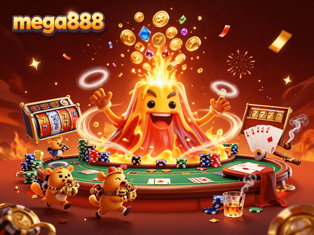 Menang besar di mega888 dengan slot yang kaya dan berwarna-warni serta suasana kasino yang meriah.