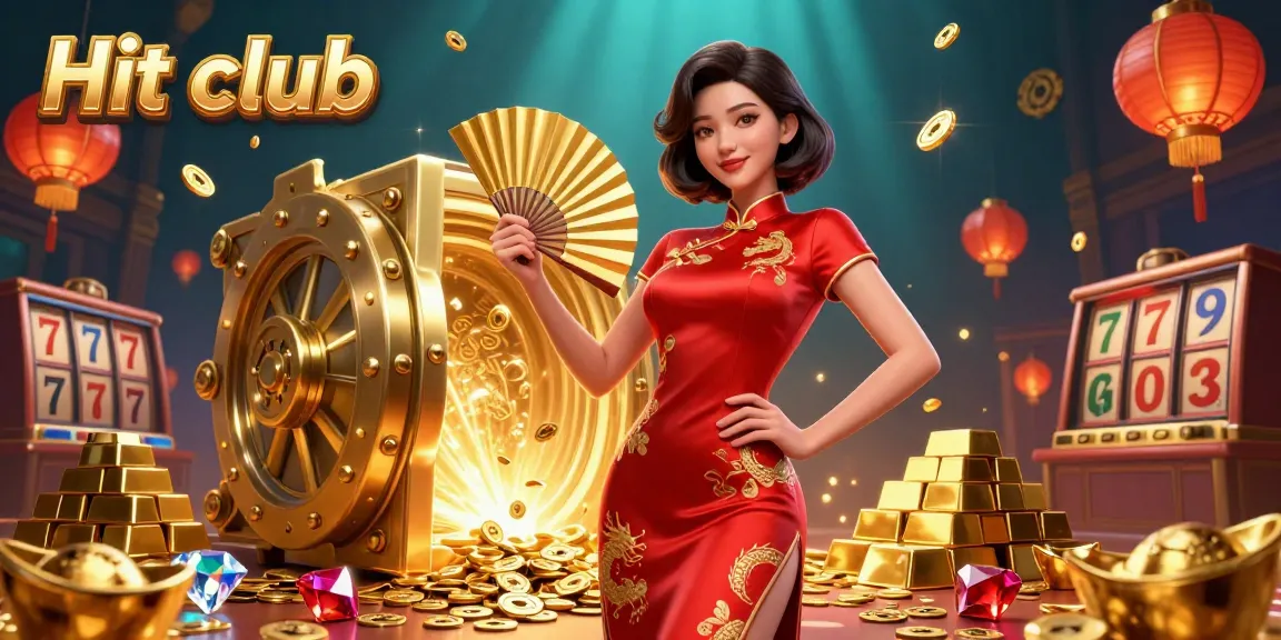 Experience the excitement of winning at Hit club with vibrant colors and dynamic casino elements.